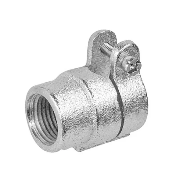 1-1/4" Three Piece Rigid Malleable Iron Coupling