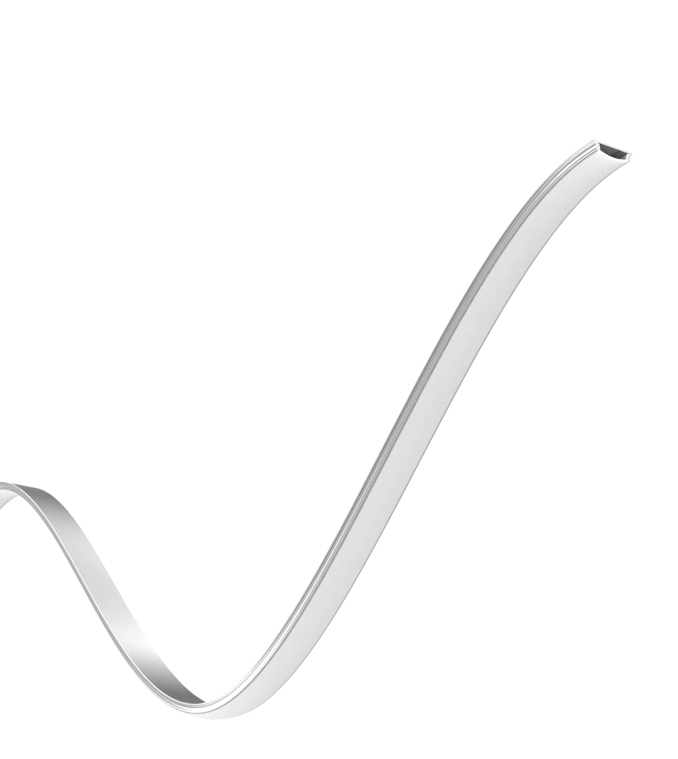 1 / 2" Aluminum Surface Mount Flexible Channel - 96"