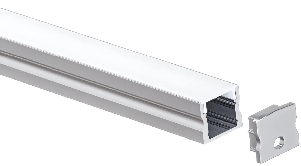 1 / 2" Deep Aluminum Surface Mount Channel - 96"
