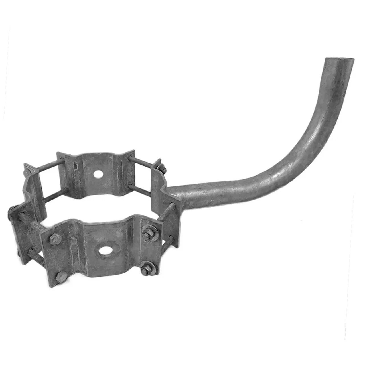 1 Arm Wrap Around Bracket for Wood Poles, 7-10 Inch Diameter