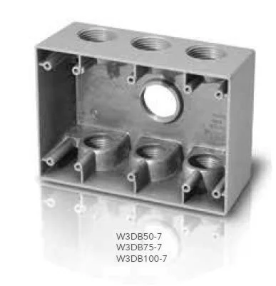 1/2-Inch 7-Outlet Electrical Box, 54.0 cu. in. - view 2