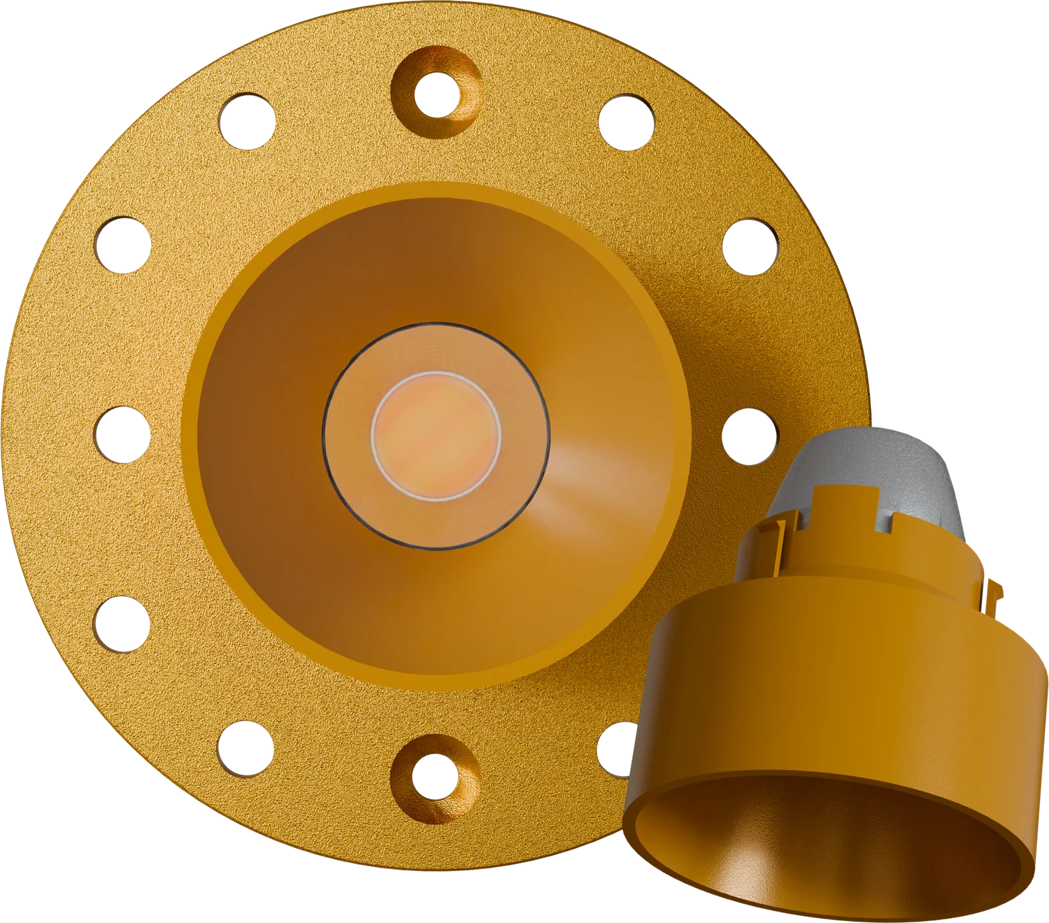 Goodlite 1 Inch Brass Round Drop Trim Kit