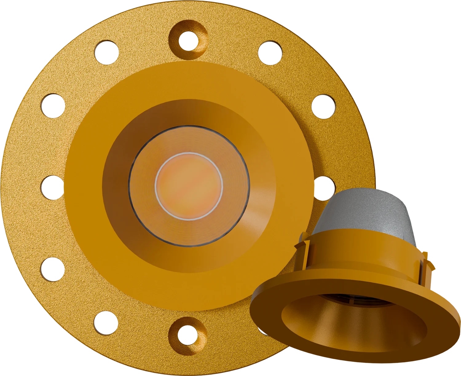 Goodlite 1 Inch Brass Round Trimmed Kit