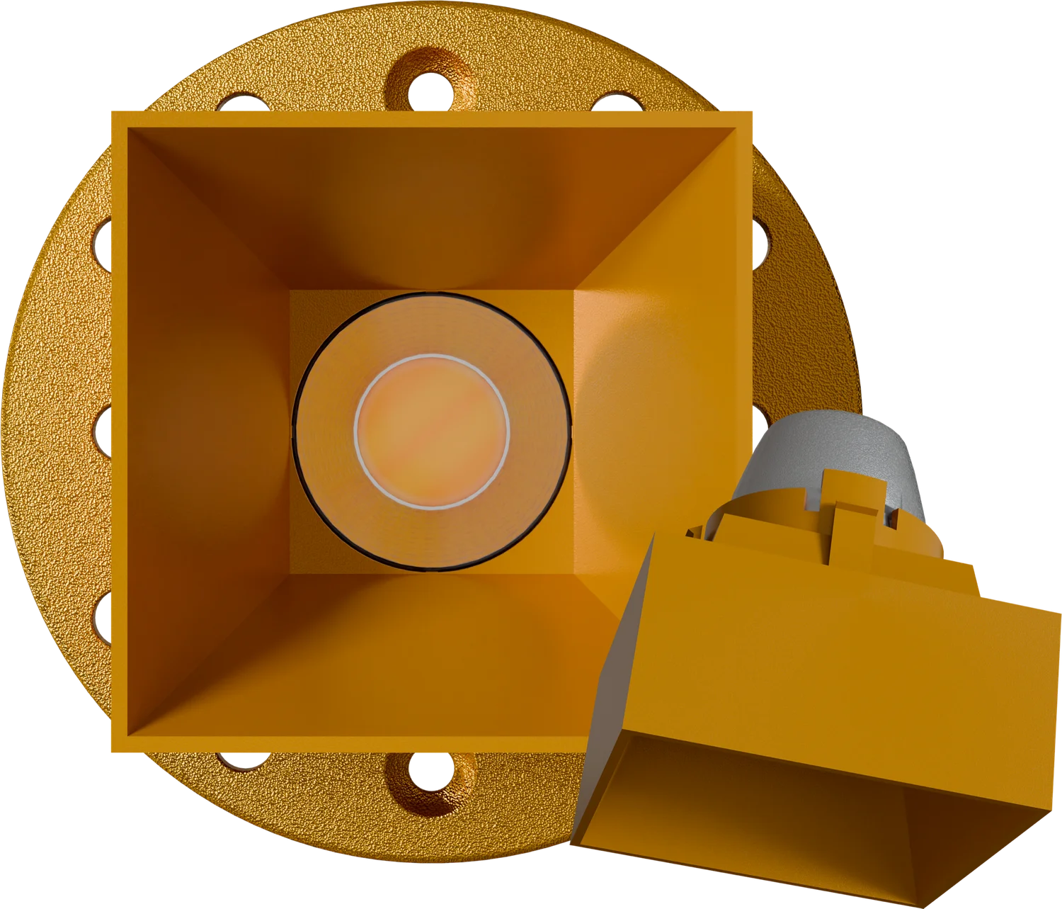 Goodlite 1 Inch Brass Square Drop Trim Kit