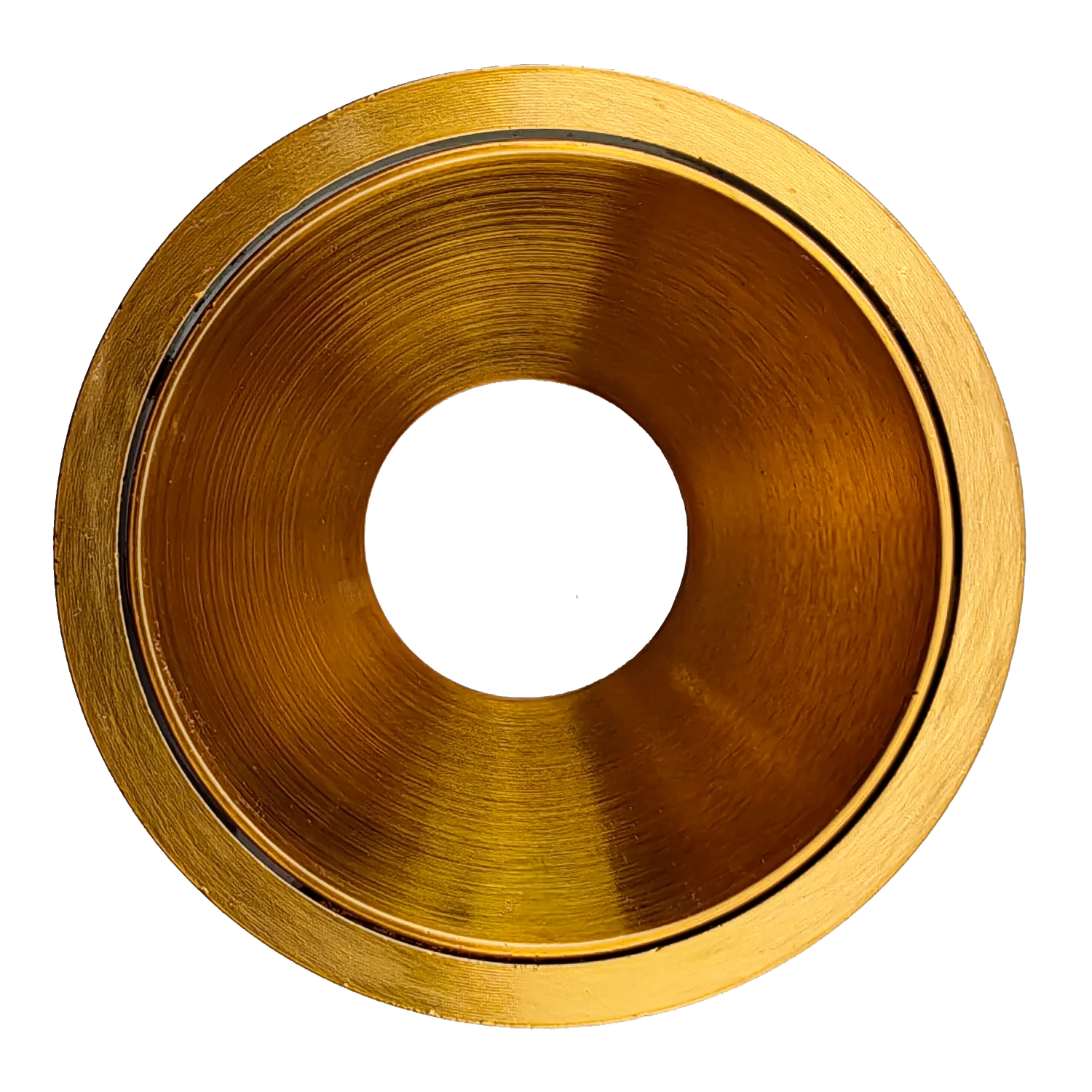 1 Inch Brushed Brass Round Millwork Trimless Kit