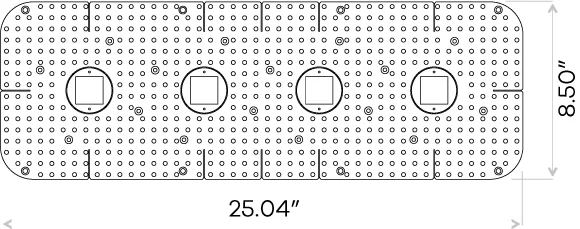 Goodlite 1 Inch Quadruple Head Trimless Kit - view 2