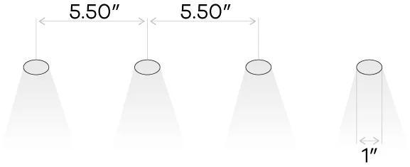 Goodlite 1 Inch Quadruple Head Trimless Kit - view 3