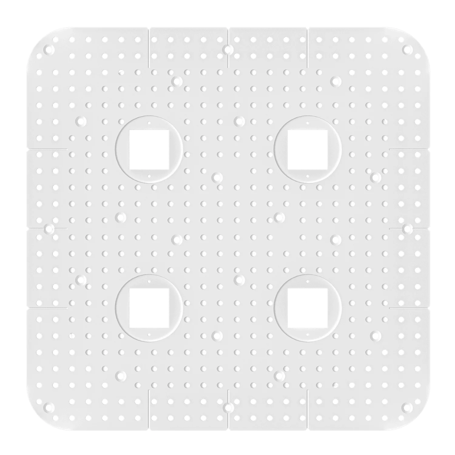 1 Inch Quadruple Head Trimless Square-Kit