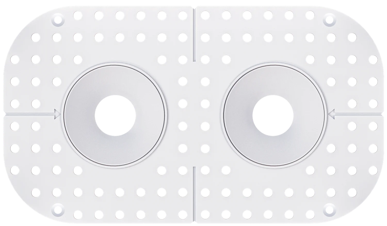 1 Inch Round Double Head Trimless Kit