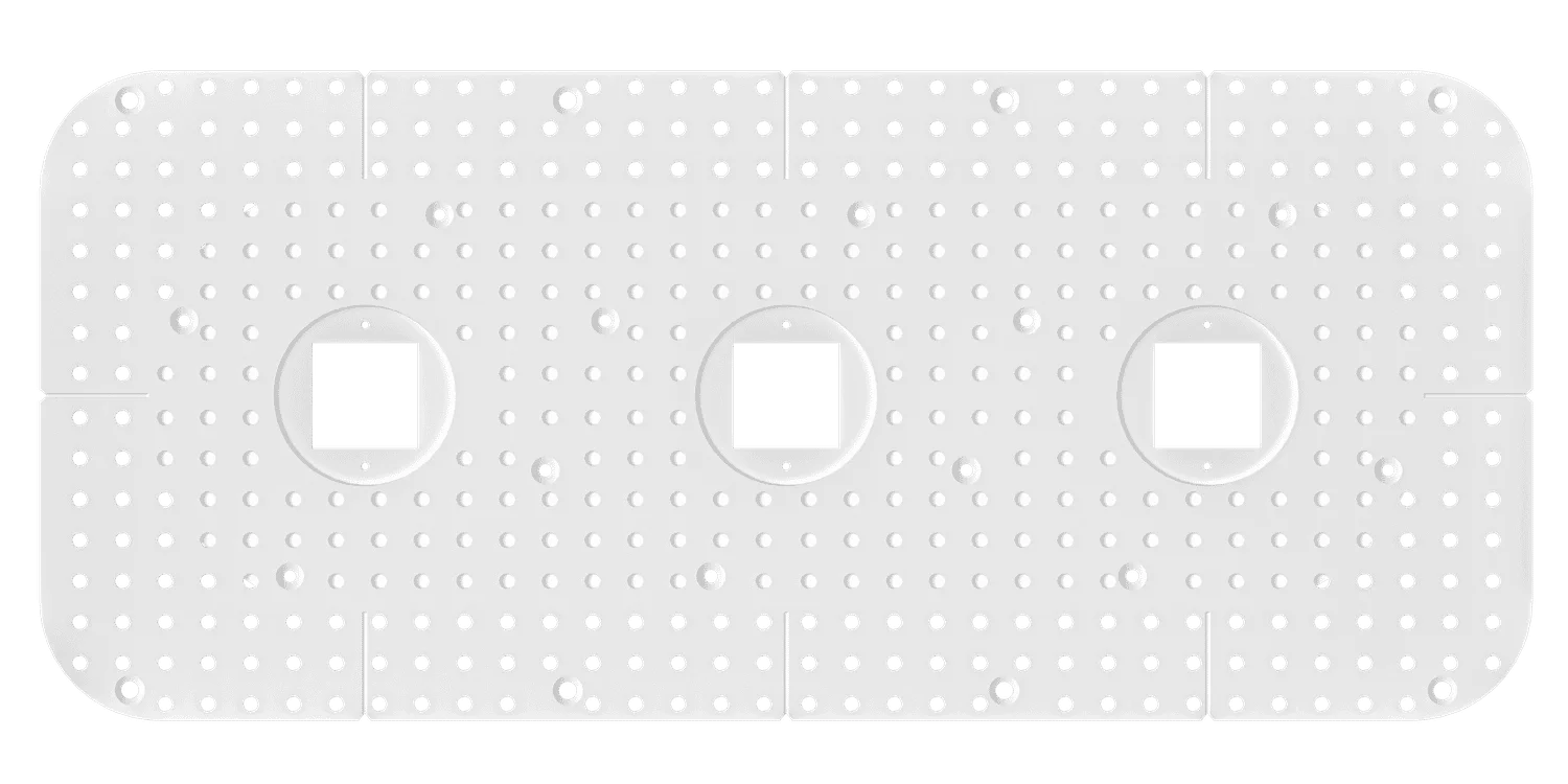 Goodlite 1 Inch Triple Head Trimless Kit