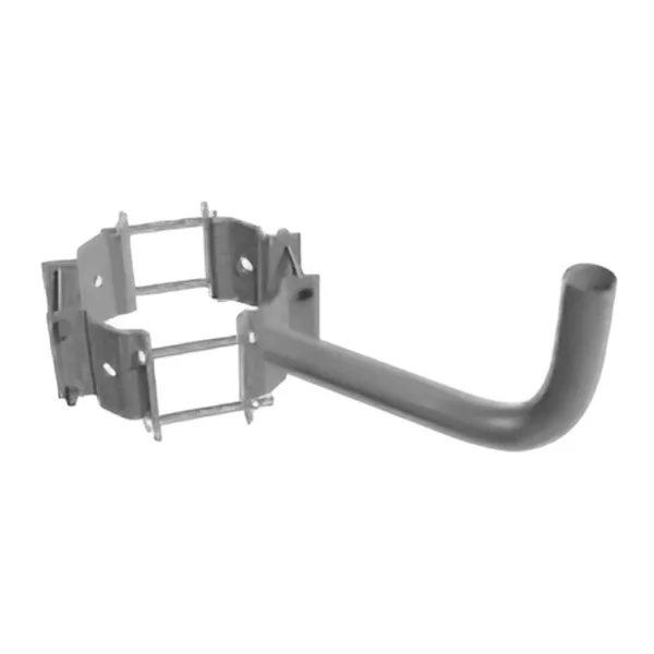 10-13 Inch Diameter, Wood Pole Wraparound Bracket, Single Bullhorn, For Use With Slipfitter