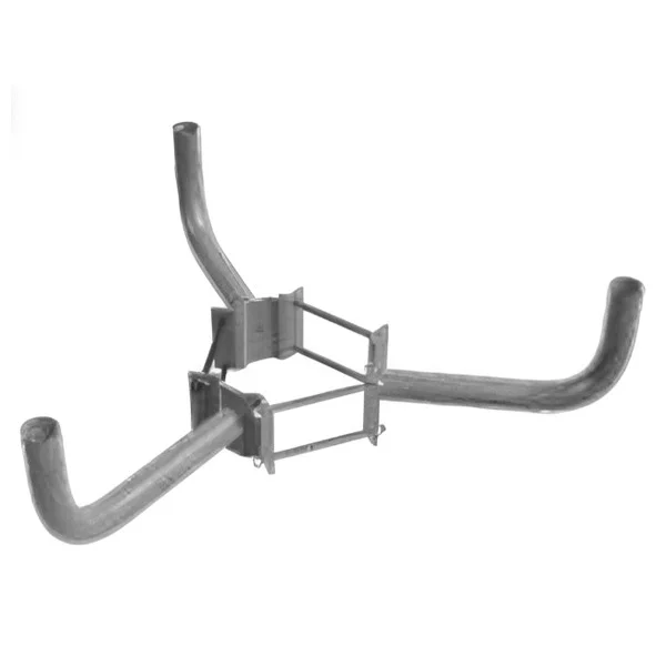 10-13 Inch Diameter, Wood Pole Wraparound Bracket, Triple Bullhorn, For Use With Slipfitter