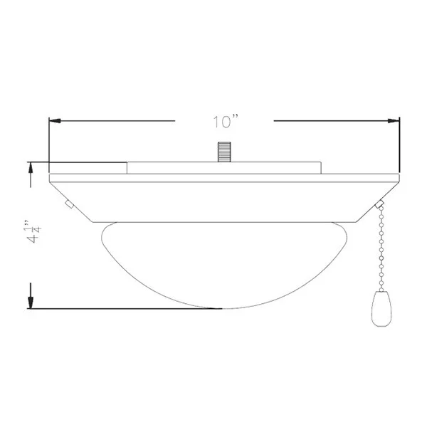 10-Inch 17 W LED Ceiling Fan Light Kit - view 2