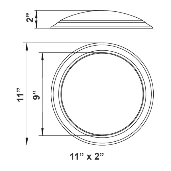 10-Inch 25 W Residential LED Light - CCT Adjustable - view 3
