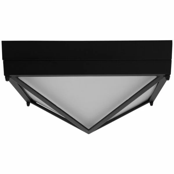 10-Inch LED Pyramid Flush Mount Light Fixture, 12 Watts, Black, Color Selectable 30K/40K/50K - view 2