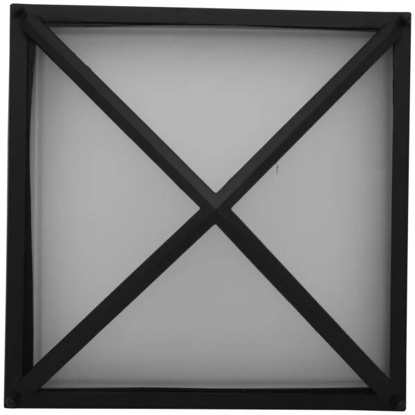 10-Inch LED Pyramid Flush Mount Light Fixture, 12 Watts, Black, Color Selectable 30K/40K/50K - view 3