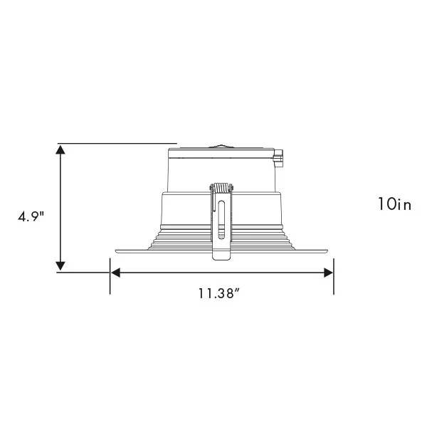 10 Inch, Selectable Wattage, Dimmable, 22W/30W/38W, 5-CCT - view 2