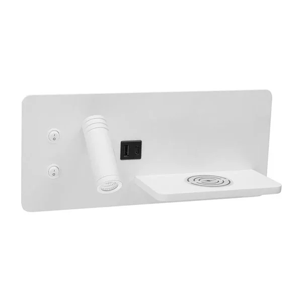 10 W Bedside Horizontal Left Side Reading Lamp with Backlight - view 3