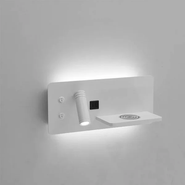 10 W Bedside Horizontal Left Side Reading Lamp with Backlight - view 4