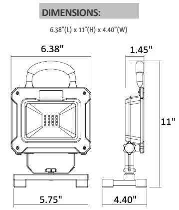 Westgate Manufacturing 10 W LED Portable Light - view 3