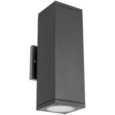 10.25'' Square Up/Down LED Wall Fixture, 24W, CCT Selectable, 120-277V, Black
