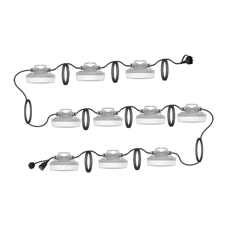 100FT Construction String Light 10X10W 2-WIRE 5000K