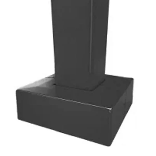 10 Foot Square Steel Light Pole, 4 Inch Width, 11 Gauge, Quick-Ship