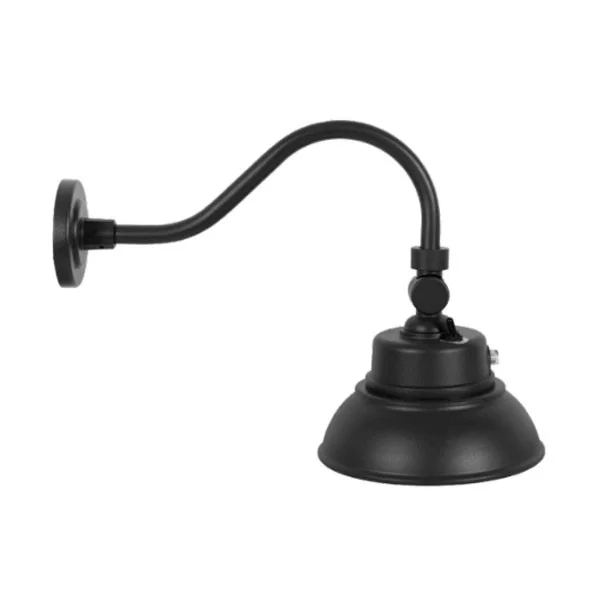 10in 25W Gooseneck Barn Light, MCT 30/40/50K, 0-10V, Photocell, Bronze
