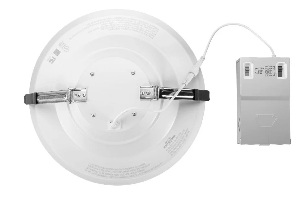 10in Circular LED Recessed Downlight feat. Power and Color Select, 37.5 / 29.5 / 21W, 2700 / 3000 / ...