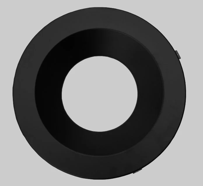 10in Interchangeable Trim for 10in Recessed Commercial Downlights, Matte Black
