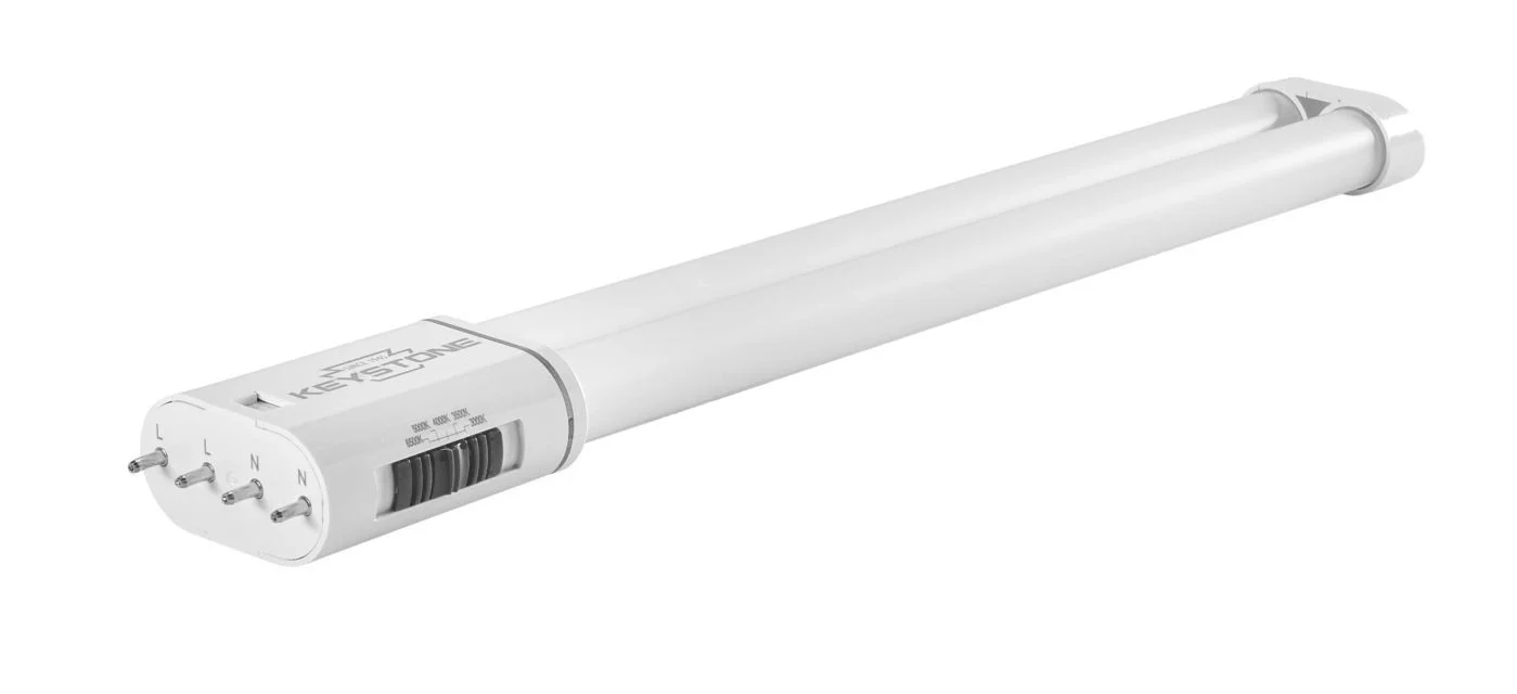 10W LED PLL tube | 10in length | 2G11 base | 120-277V input | Color Select 3000 / 3500 / 4000 / 5000 / 6500K | > 80CRI