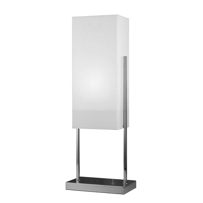 11-Inch 8 W LED Table Lamp With On/Off Switch, Rectangular Acrylic Shade