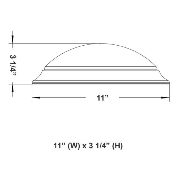 11-Inch LED 20 W Dome Flush Mount - view 2