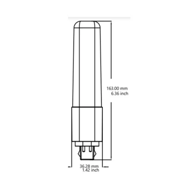 11 W LED LP Lamp Non-Dimmable, G24q Base - view 2