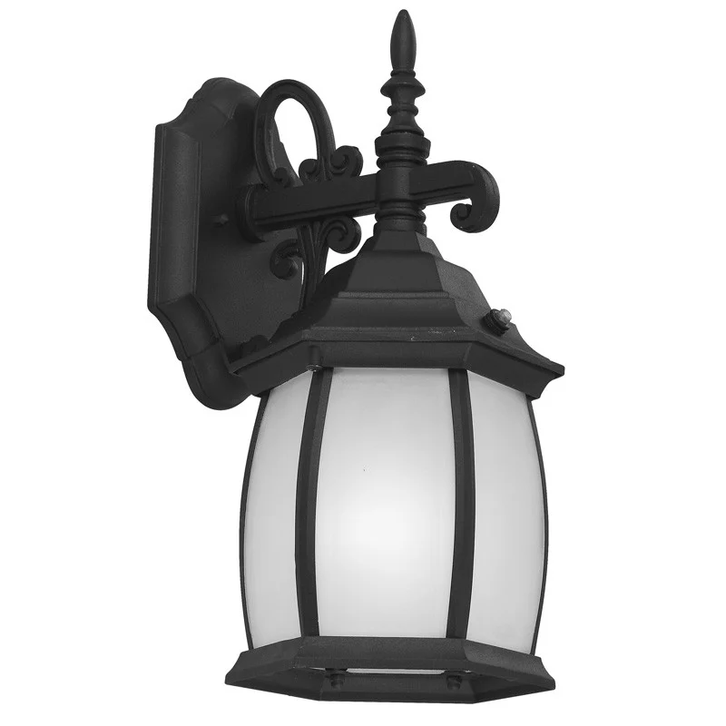 11 W LED Outdoor Wall Mount, Glass Shade