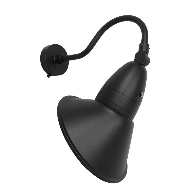 11in Angled Gooseneck LIGHT,3CCT 18/26/35W, 0-10V, Photocell, Black