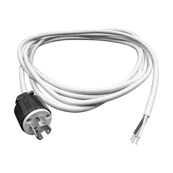 12'' Cordset 277V NEMA L7-15 15A Twist-Lock- White