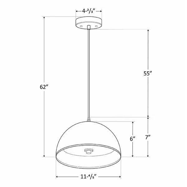 12-Inch Integrated LED 25 W Modern Cone Pendant - CCT Adjustable - view 4