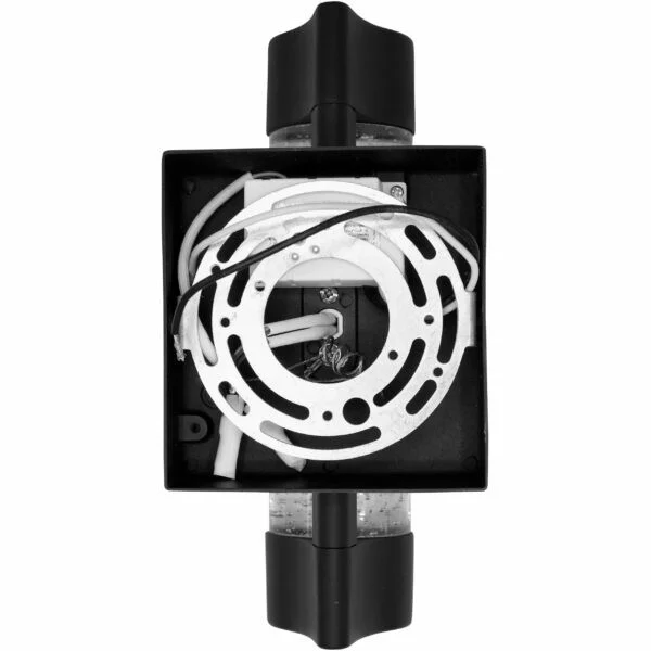 12-Inch LED Cylinder Outdoor Up & Down Wall Sconce, Clear Acrylic Cylinder, 10W, Color Selectable 30...