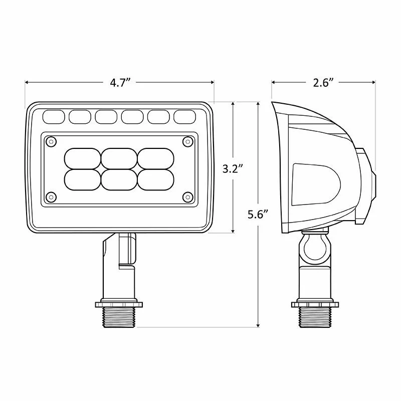 12-VOLT AC (AC/DC On 6W&12W) Integrated LED Wall Wash Lights - view 2