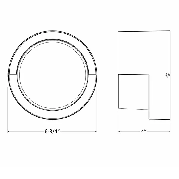 12 W Model F Architectural Outdoor/Indoor LED Wall Light - CCT Adjustable - view 4