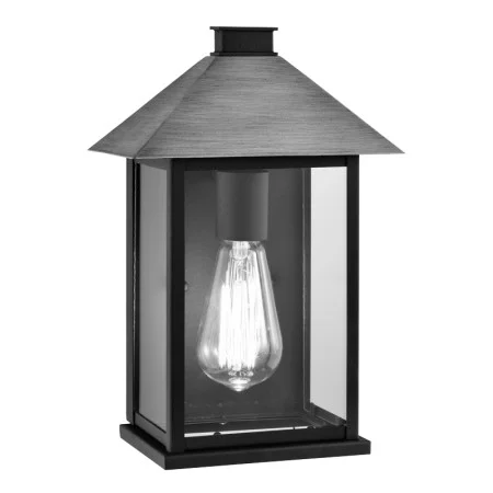 12.2-Inch 8 W Outdoor Wall Mount with ST21 LED Bulb, Black/Maple