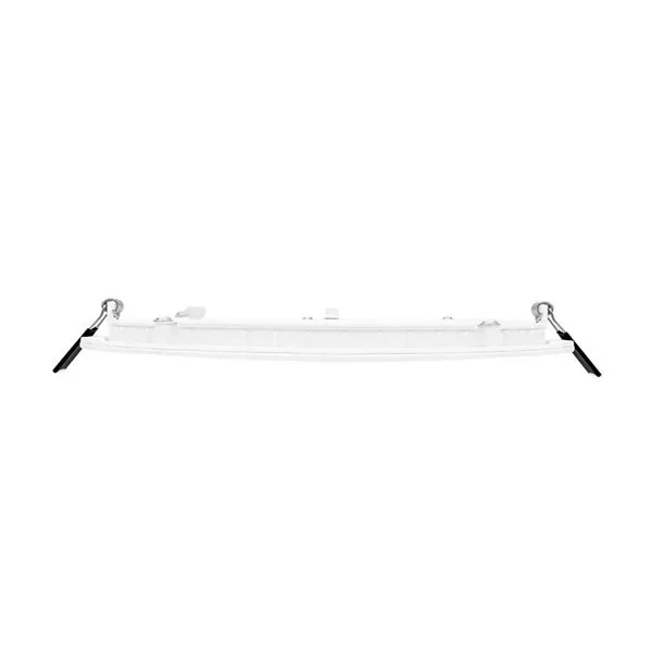 120/277V 8in Baffle Round Slim Panel Light, 1900LM 30K, 90 Cri, 0-10V, UL Es JA8