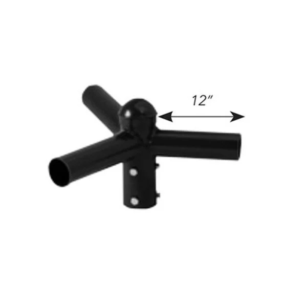 120° Bullhorn Round Pole Tenon Adapter, 3 Fixture - view 2