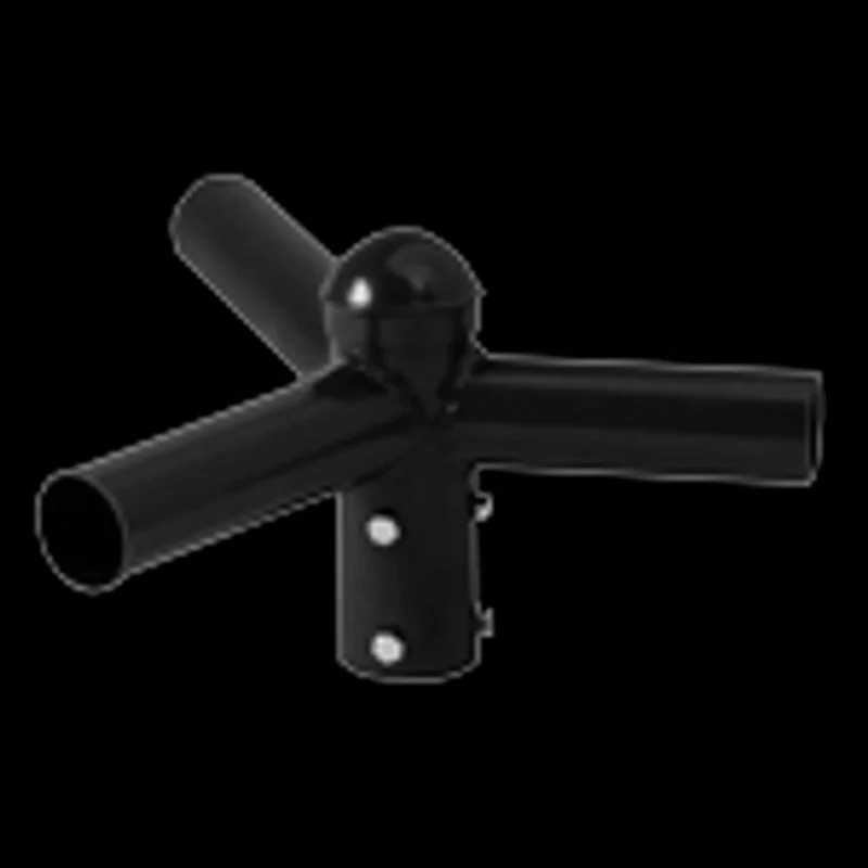 120° Bullhorn Round Pole Tenon Adapter, 3 Fixture - view 3