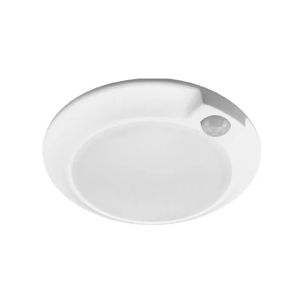120V, 6” Low-Profile Closet Light with PIR Motion Sensor, White, Sensor, 90 CRI, 3000K