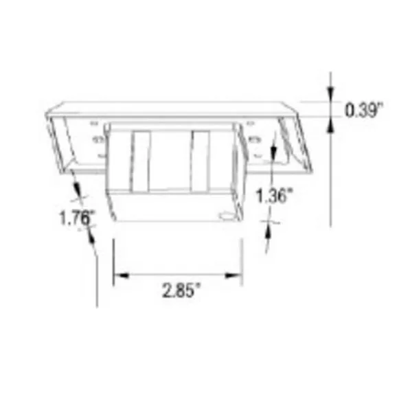 120V AC Only, 3W, Outdoor Rated, Fits On Single Gang "j" Box. ETL Rated. - view 3