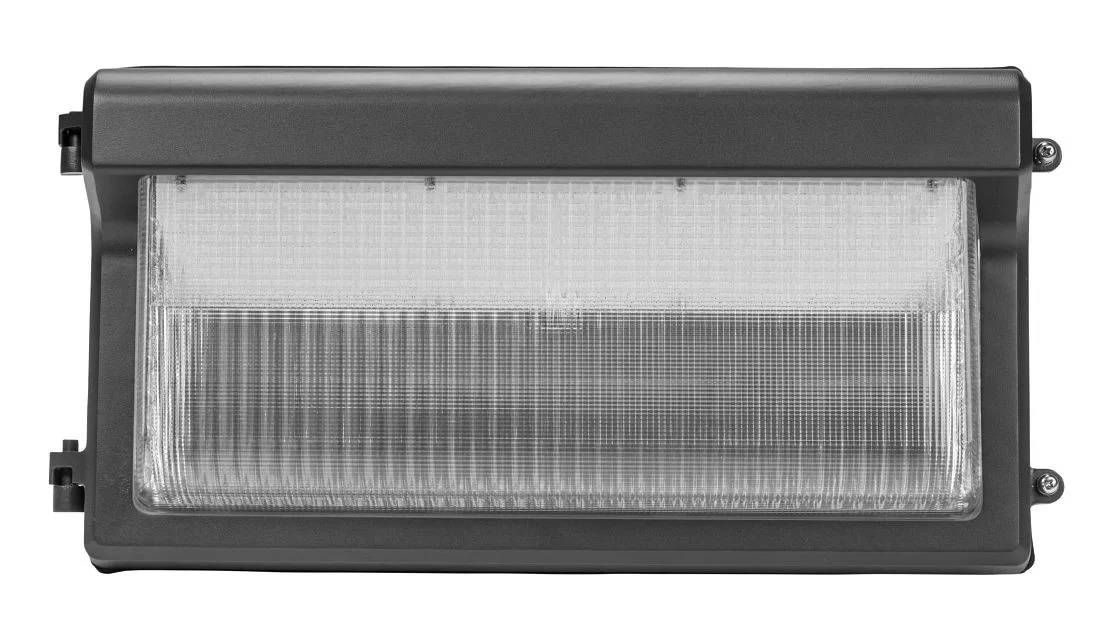 120W LED Slim Open Face Wall Pack, Power Select 120 / 100 / 80W, Color Select 30 / 40 / 50K, 120-277V Input, 0-10V Dimma
