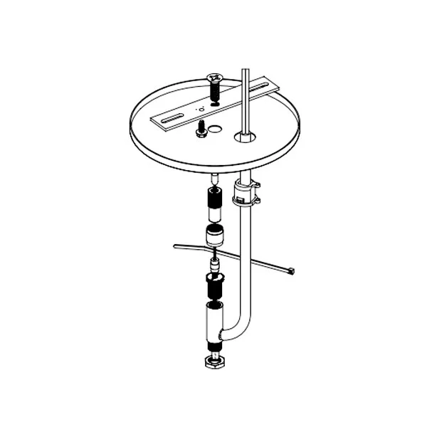 12" Cable/Cord Pendant for WCED-3DP-C, WCED-4DP-C, WCED-4SDP-C, WCED-3UDP-C, WCED-4UDP-C