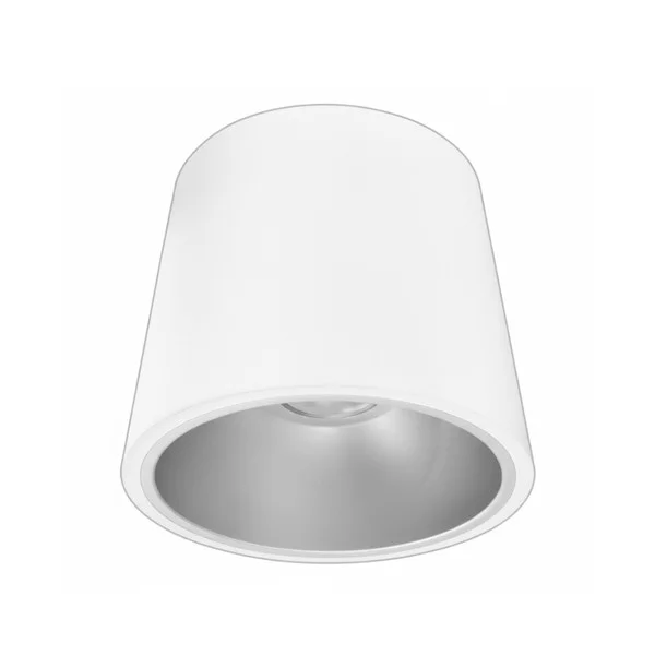 12" Commercial Ceiling Cylinder, 60W/80W/100W Wattage and CCT Selectable, 125lm/W, 20"H, Black or White Finish - view 2